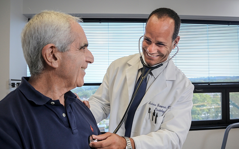 Doctor with patient