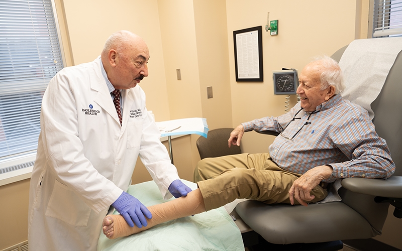 Doctor with patient