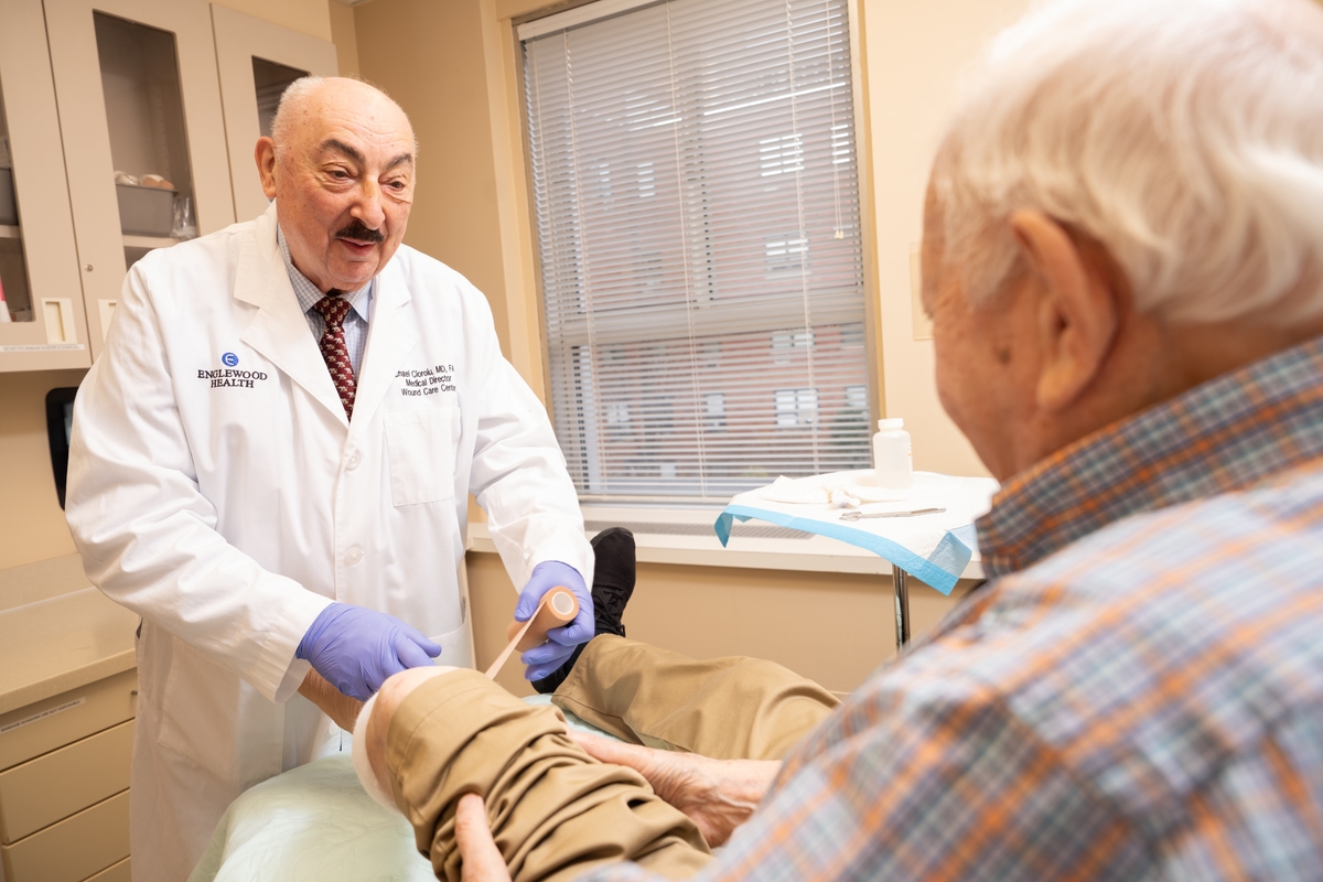 Doctor with patient