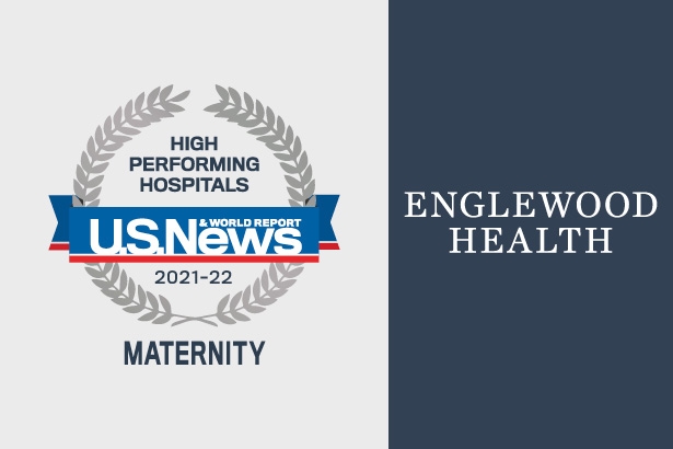 US News & World Report High Performing Hospitals Maternity 2021-2022 award badge