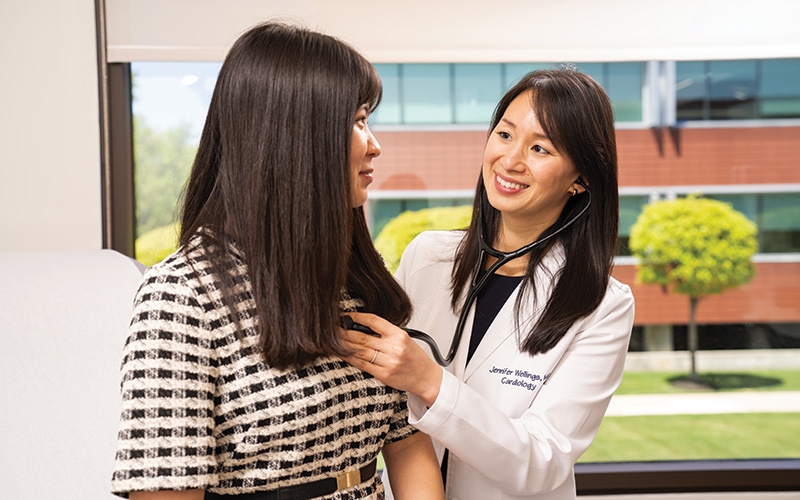 Doctor with patient