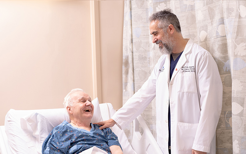 Doctor consulting patient