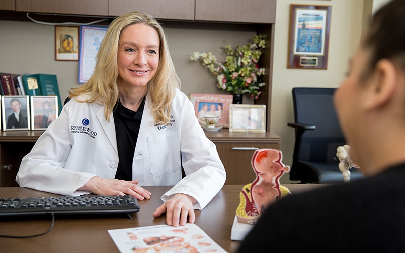 Doctor consulting patient