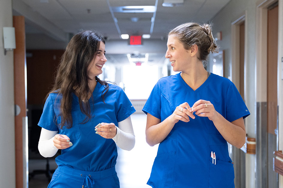 Two nurses on 7 Dean unit at Englewood Hospital