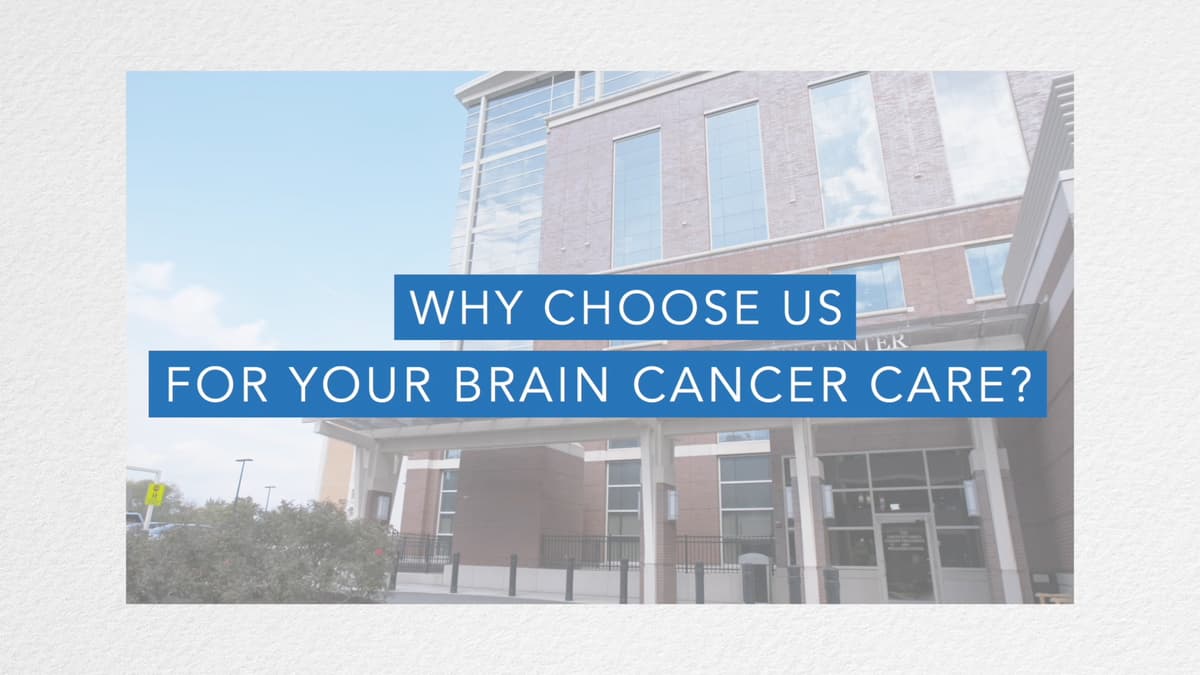 Play video now: Why Choose Englewood Health for Brain Cancer