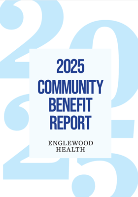 Cover of the Community Benefit Report